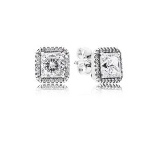 PANDORA Timeless Elegance Stud Earrings, Clear CZ